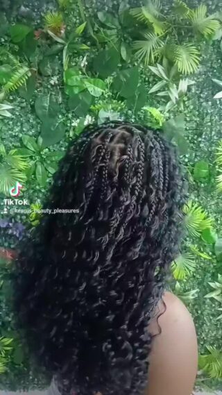 Bohemian braids done is our salon